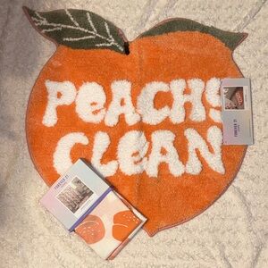 F21 Home Peachy Clean Bathmat and Shower Curtain